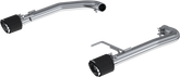 Armor Pro Street 2.5" Muffler Delete Axle-Back Exhaust (Carbon Fibre Tips) for Mustang 2.3L EcoBoost 2015-22 | #S72473CF | MBRP - Available from NEMESISUK.COM